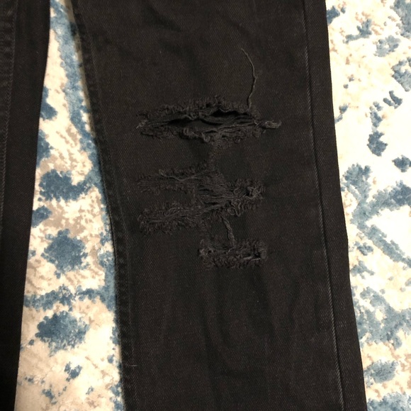 All saints distressed cropped slim jeans - Picture 2 of 7